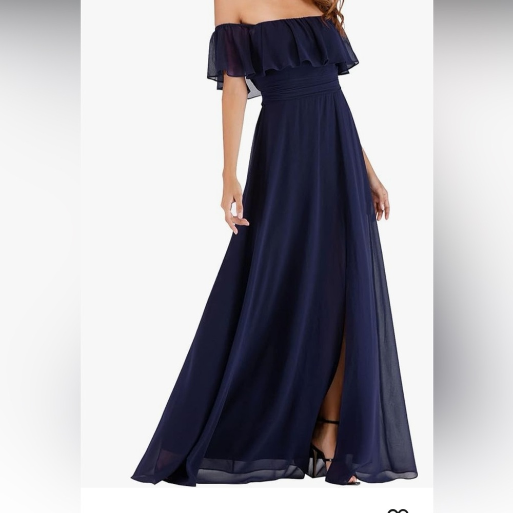 Navy blue formal dress